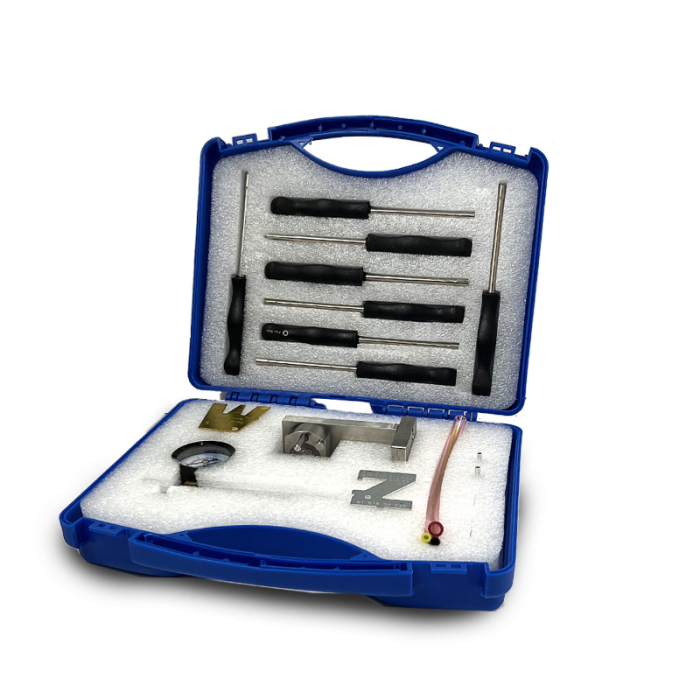 Kit de prueba y mantenimiento del sensor de fugas del manómetro del carburador Holzfforma 17 en 1 para el reemplazo de los carburadores ZAMA OEM Z998-850-0301-A, 750-2